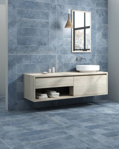 bathroom tile install